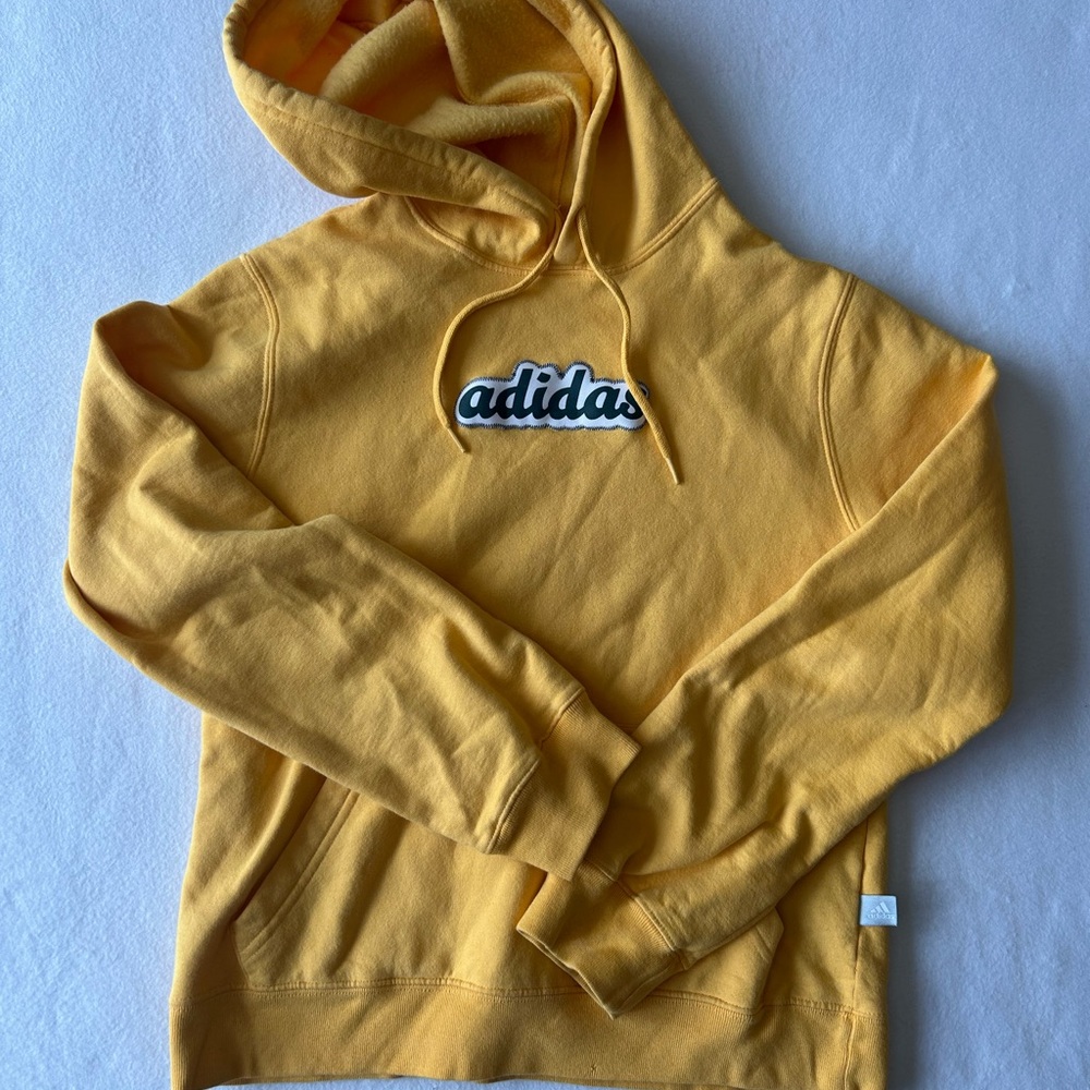 Adidas Vintage Yellow Hoodie
